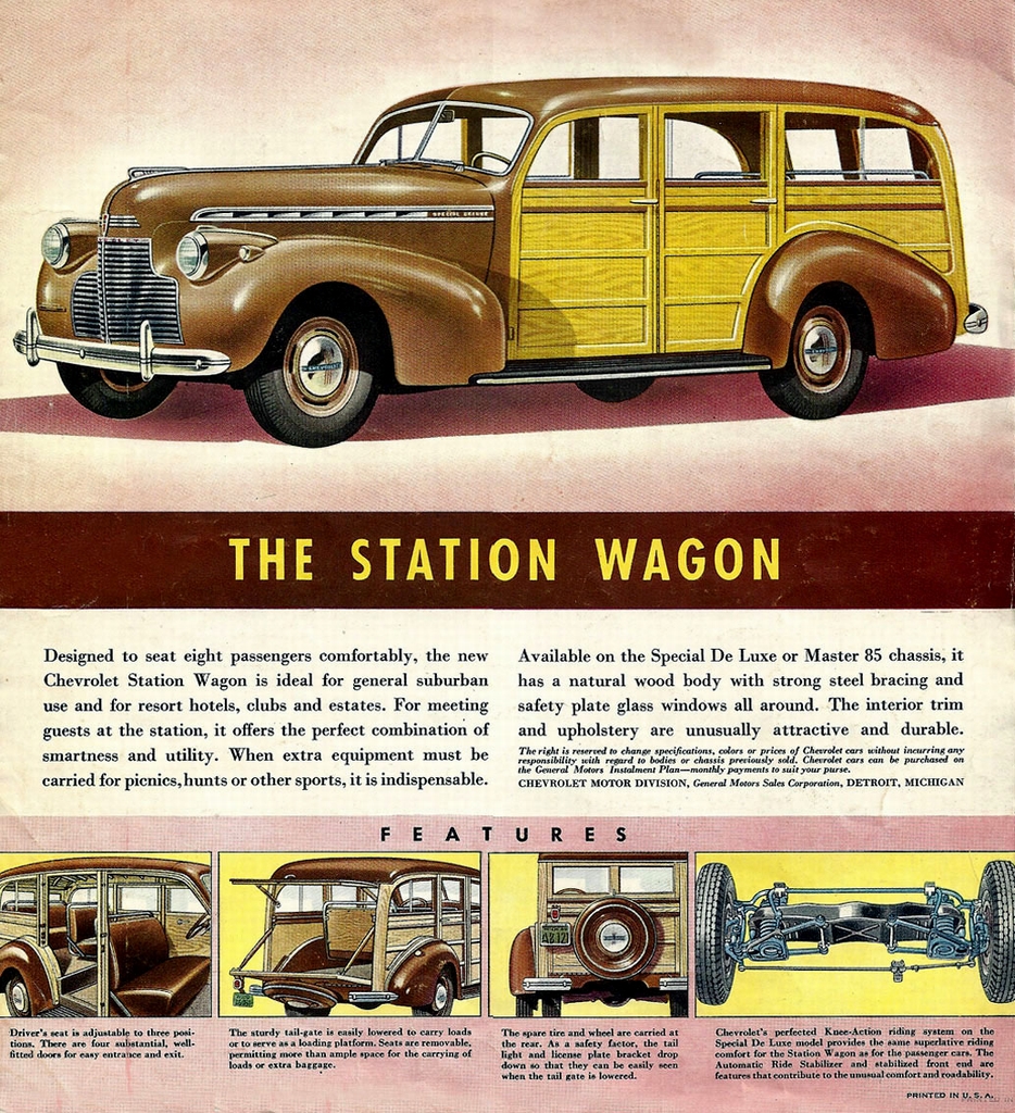 1940 Chevrolet Cabriolet and Wagon Folder Page 3